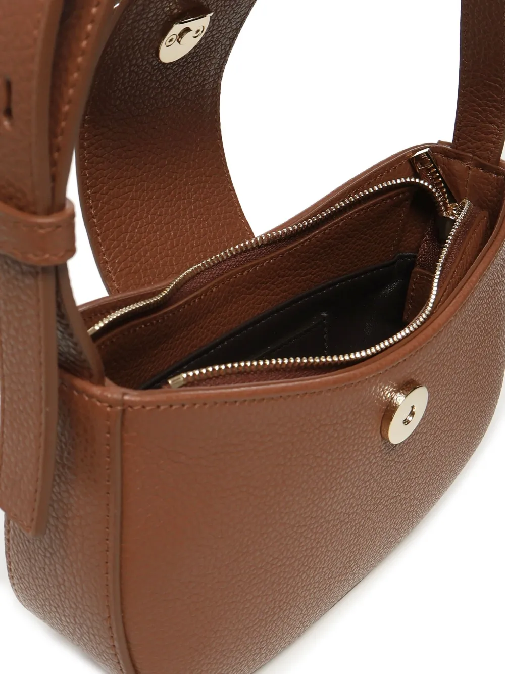 Ferragamo Double Gancini mini bag Bruin