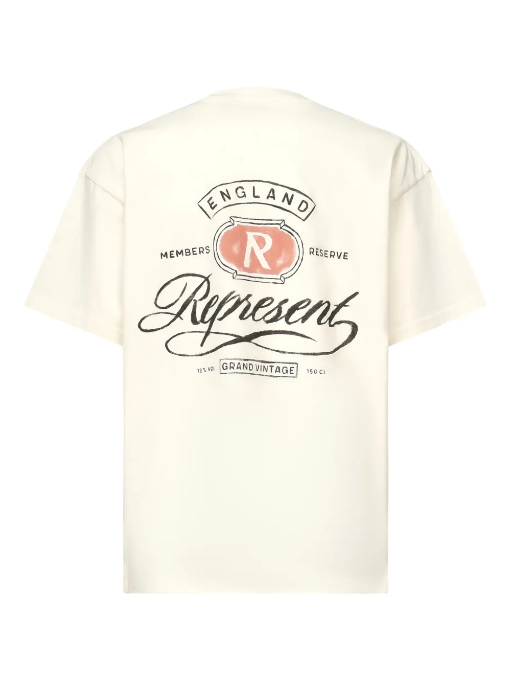 Represent T-shirt met logoprint Beige