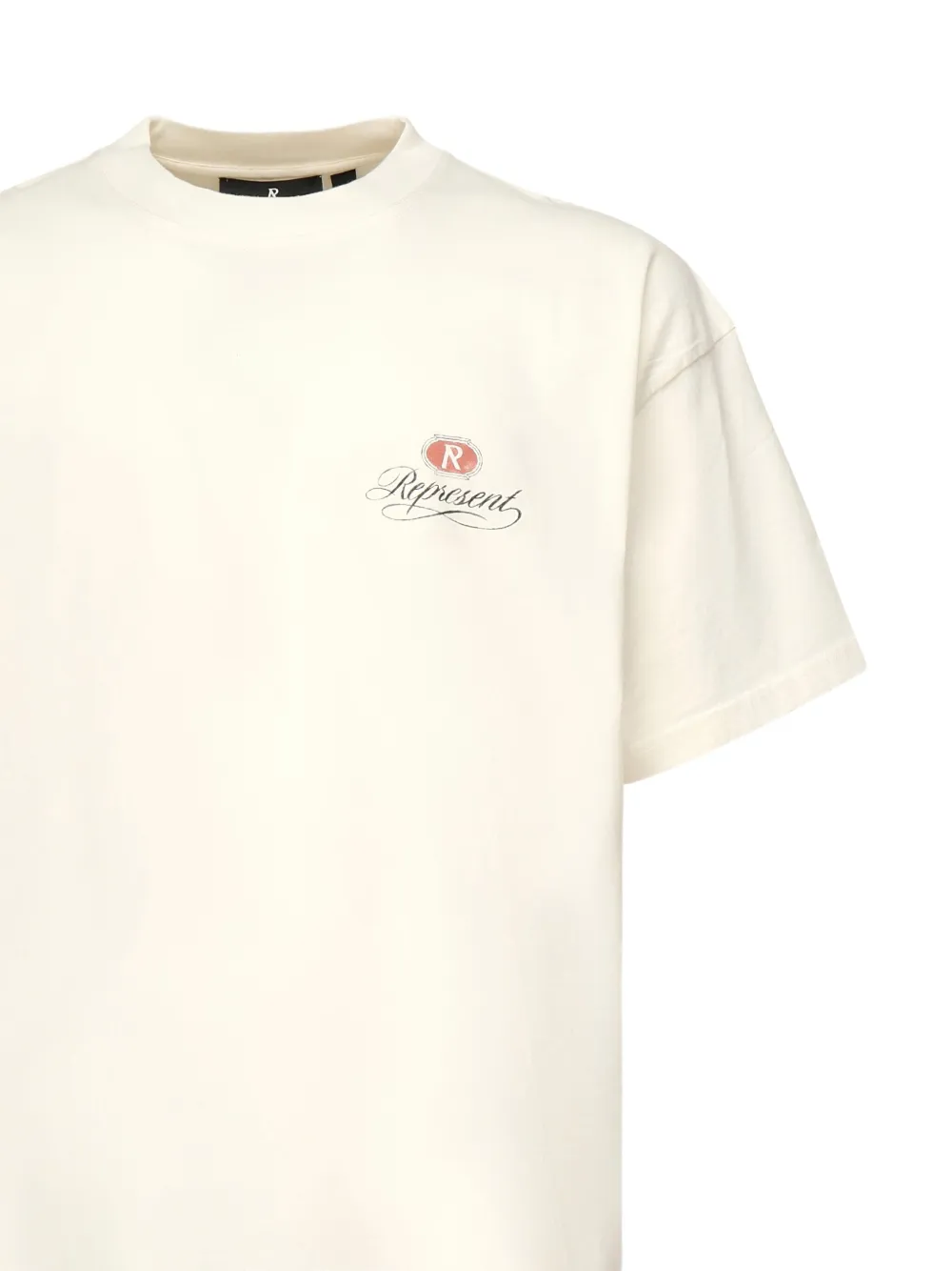 Represent T-shirt met logoprint Beige