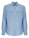 MC2 Saint Barth pockets long-sleeve shirt - Blue