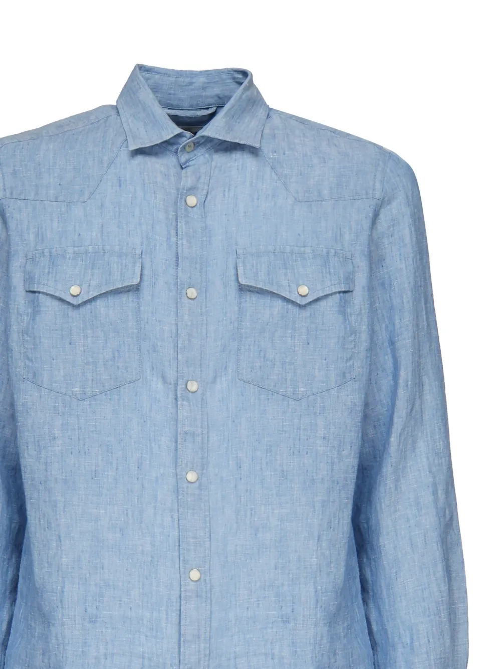 MC2 Saint Barth pockets long-sleeve shirt Blauw