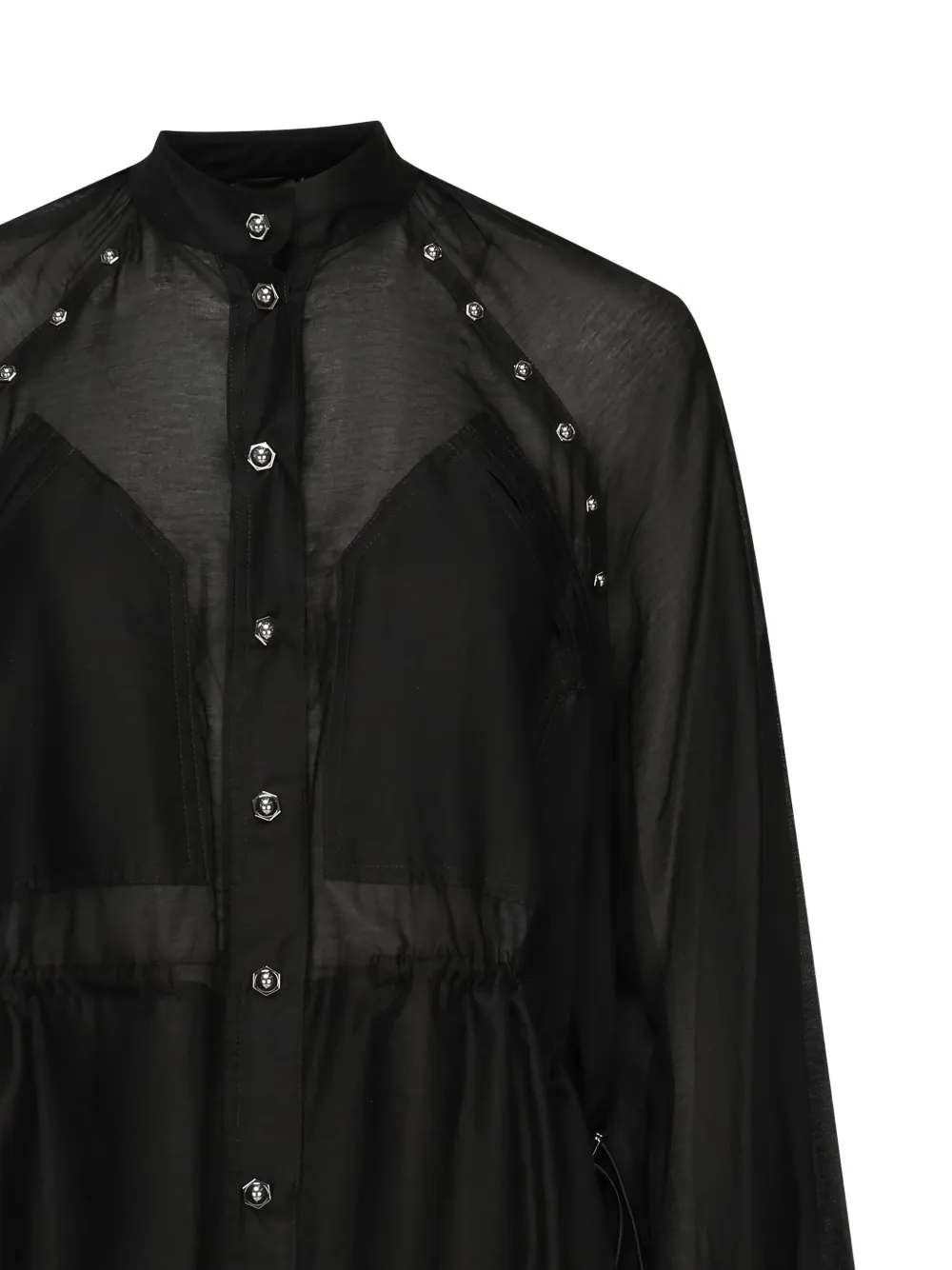 PINKO skull-embellished mini dress Zwart