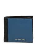 Michael Kors logo-plaque bi-fold wallet - Blue