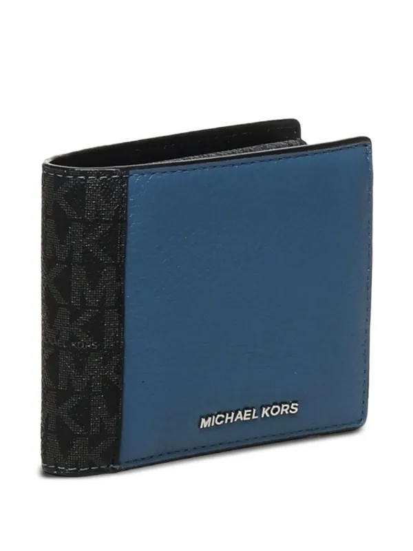 Michael Kors logo-plaque bi-fold Wallet Blue FARFETCH PH