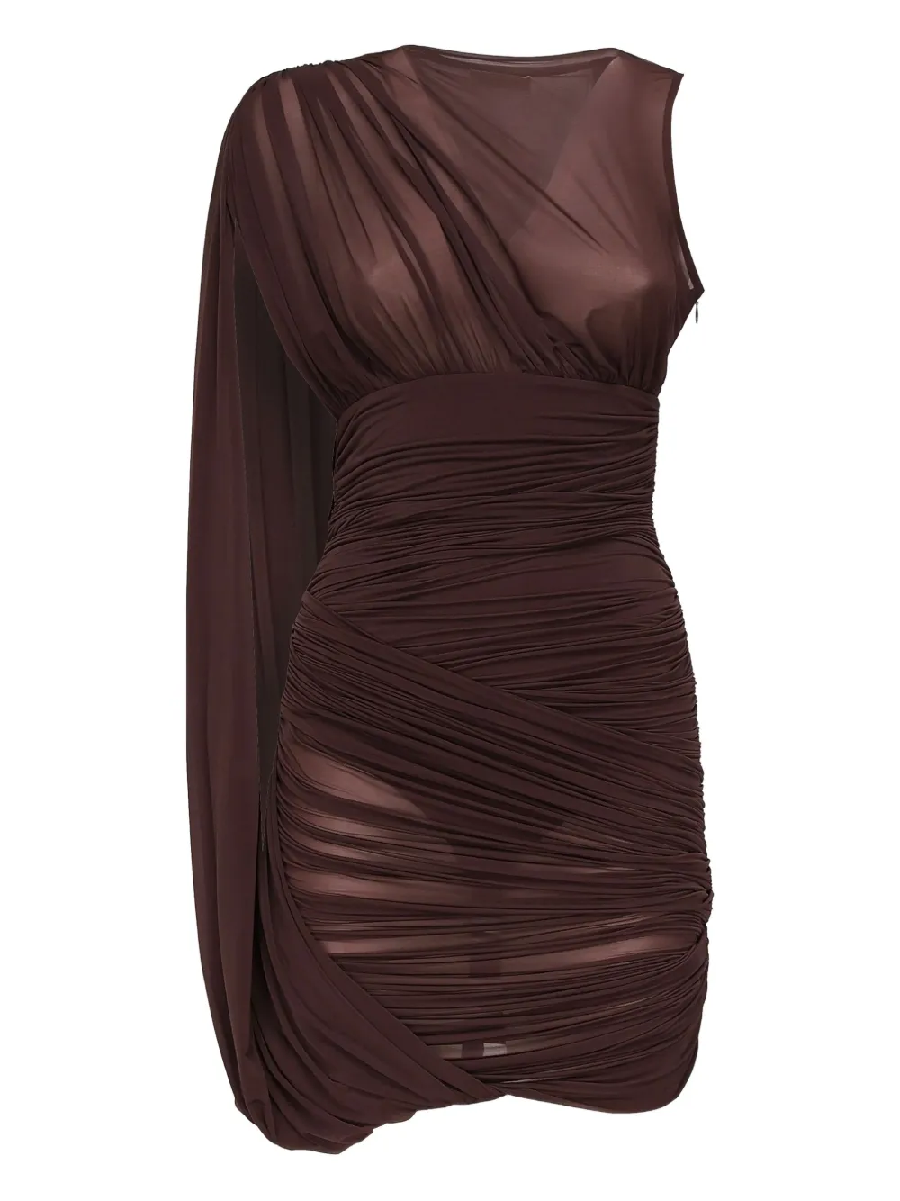 Magda Butrym draped one-shoulder mini dress Bruin