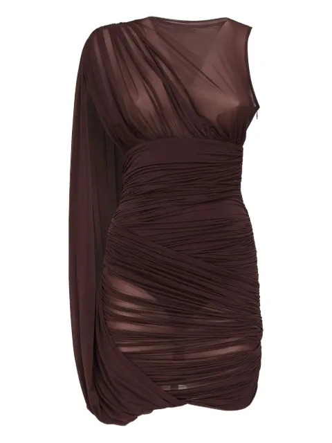 Magda Butrym draped one-shoulder mini dress