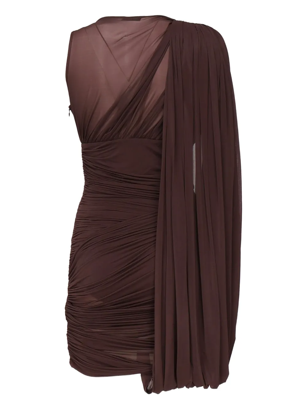 Magda Butrym draped one-shoulder mini dress Bruin