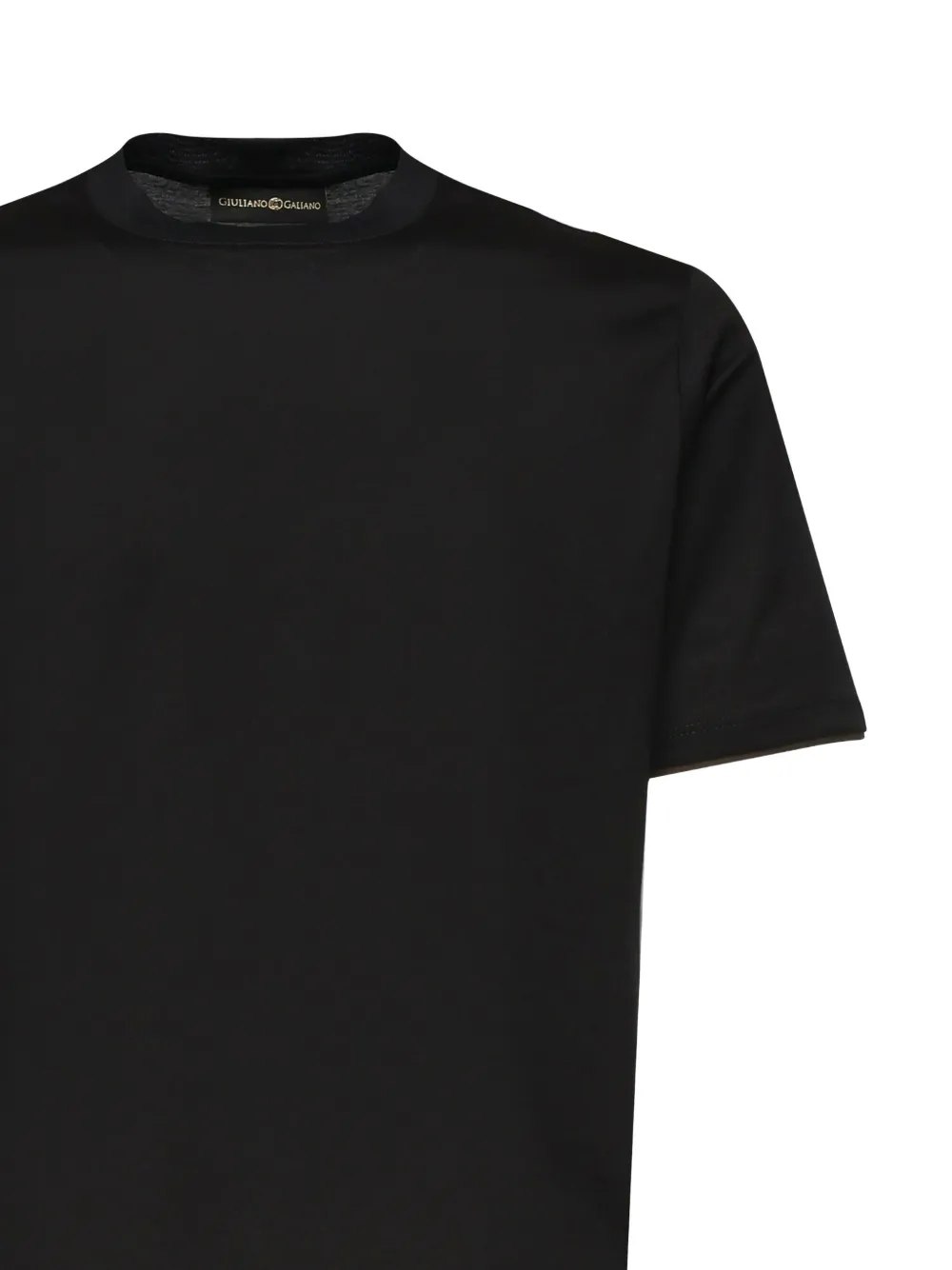 Giuliano Galiano T-shirt met ronde hals Zwart