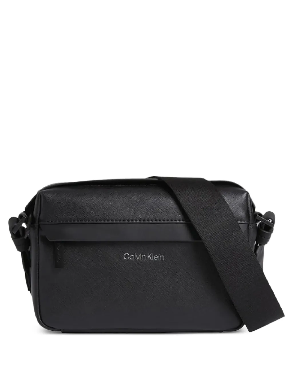 Calvin Klein logo messenger bag | Black | Image 1
