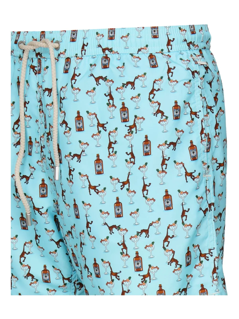 MC2 Saint Barth graphic-print swim shorts Blauw
