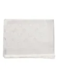 Ferragamo Gancini-pattern fringed scarf - Grey