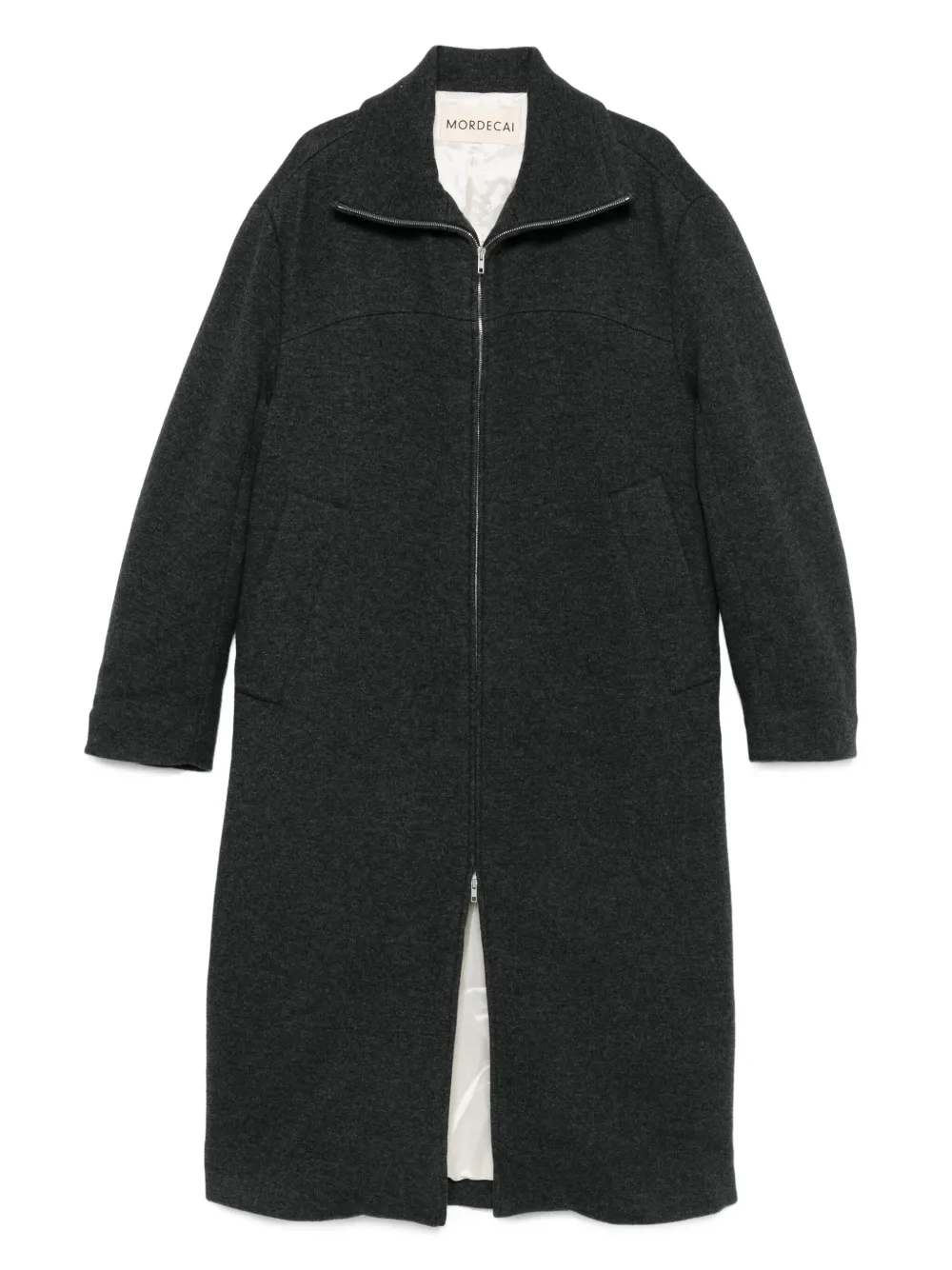 MORDECAI zip-front patch-pocket coat | Grey | Image 1