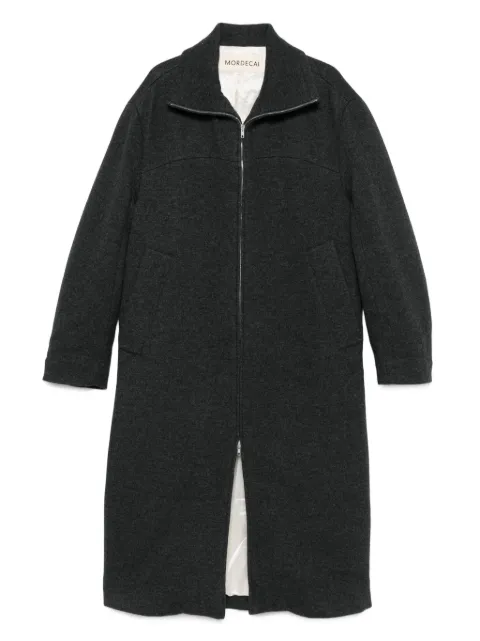 MORDECAI zip-front patch-pocket coat