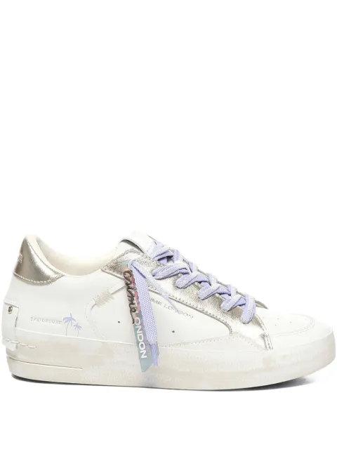 Crime London lace-up leather sneakers
