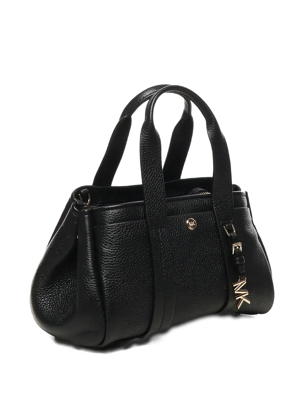 Michael Kors Romee leren schoudertas met rits Zwart