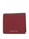 Michael Kors pebbled-leather wallet - Red