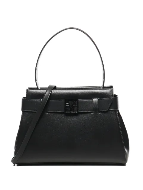 Armani Exchange logo标牌顶置手柄手提包