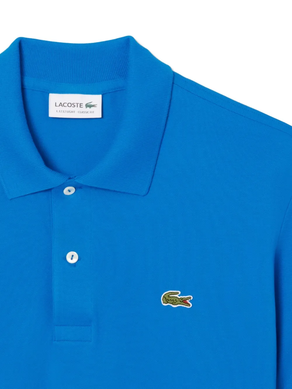 Lacoste Poloshirt met geborduurd logo en korte mouwen Blauw