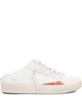 Crime London SK8 Deluxe glitter-detail backless sneakers - White