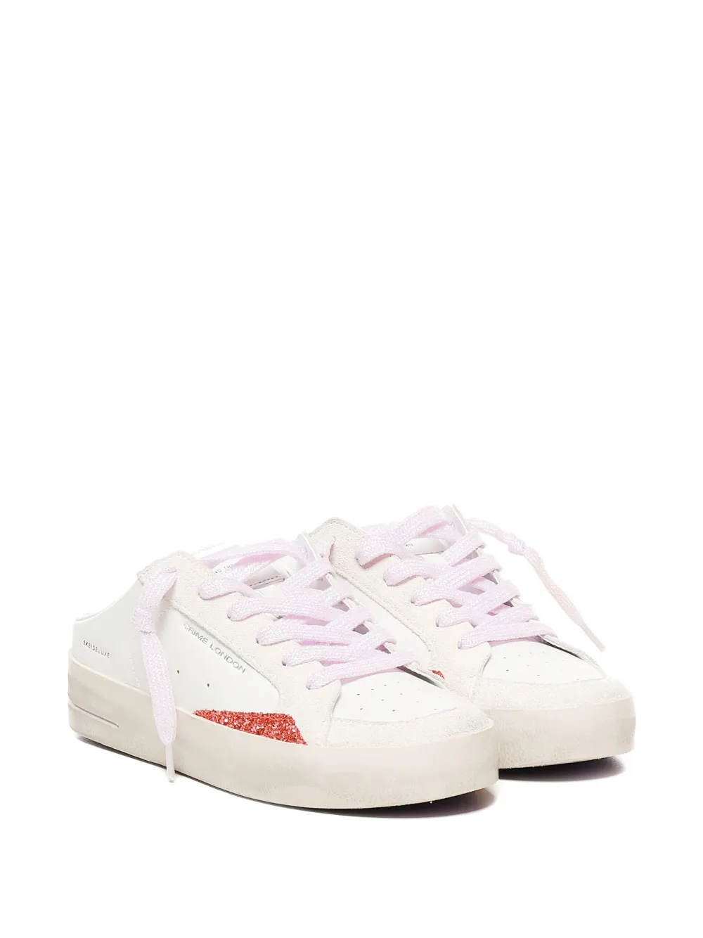 Crime London SK8 Deluxe glitter-detail backless sneakers | Slip-Ons | Image 2