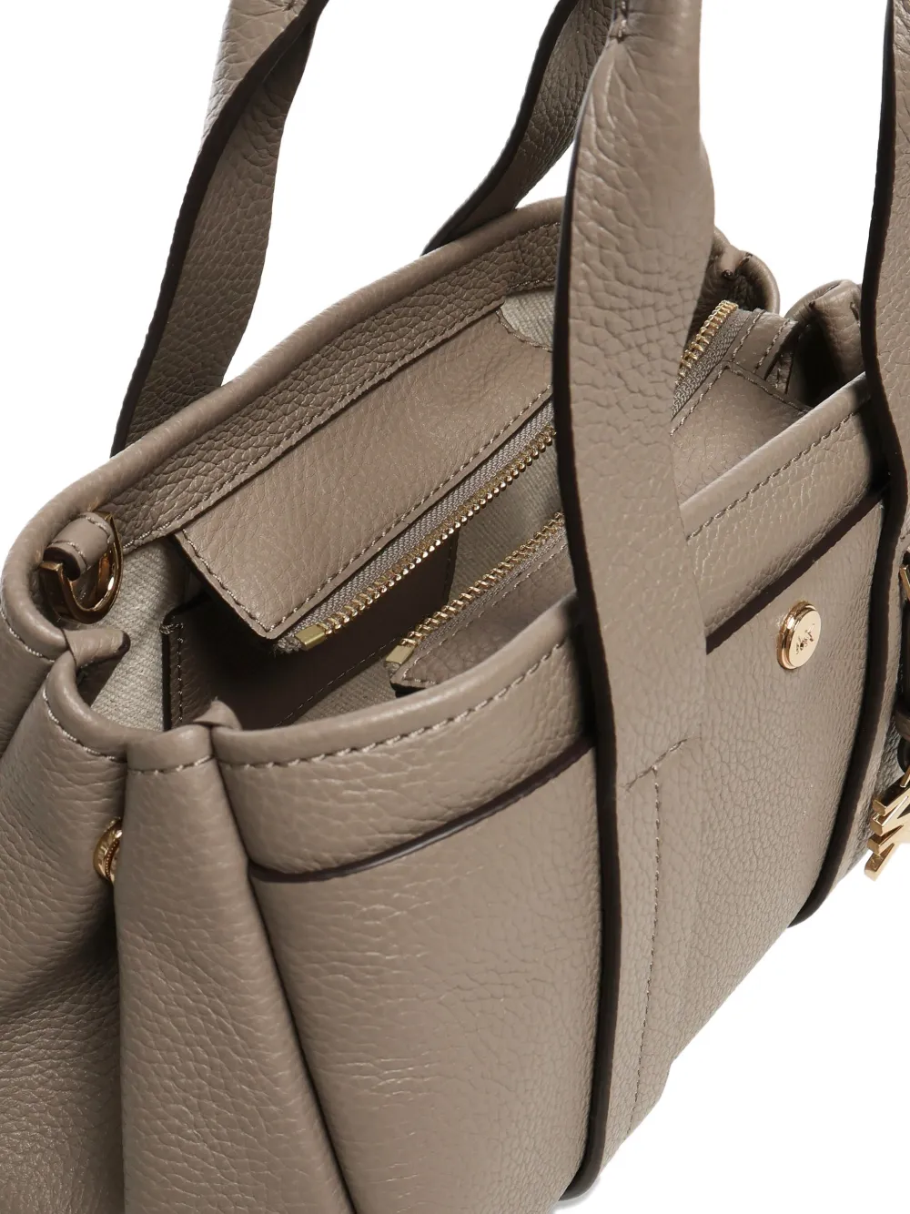Michael Kors Rommee leren shopper met handvat Beige