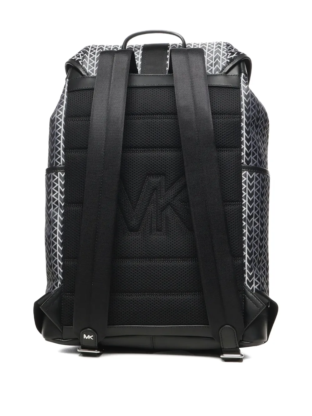 Michael Kors Eli MK2000 rugzak met gesp en patroon Zwart