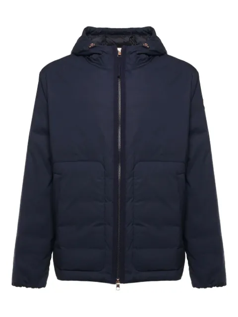 Moncler hooded logo-patch jacket