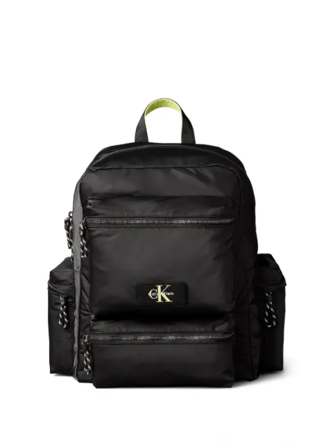 Calvin Klein logo-plaque multi-pocket backpack