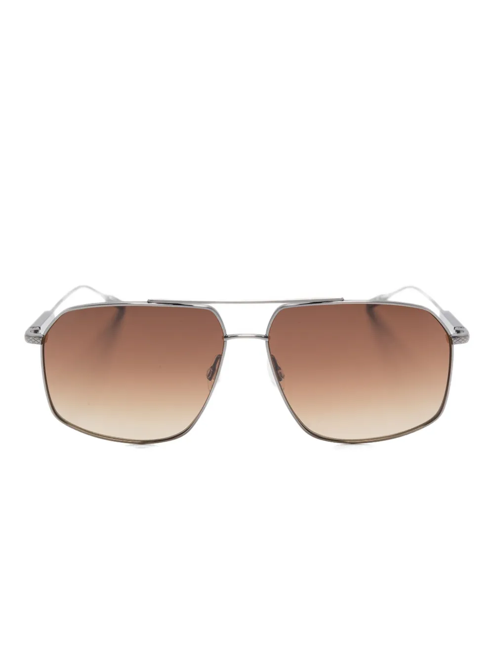Barton Perreira Renzo pilot-frame sunglasses - グレー Barton Perreira Renzo pilot-frame sunglasses - グレー