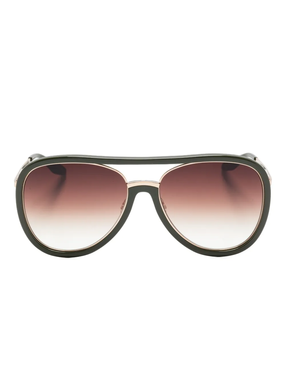 Barton Perreira Fossett pilot-frame sunglasses - グリーン Barton Perreira Fossett pilot-frame sunglasses - グリーン