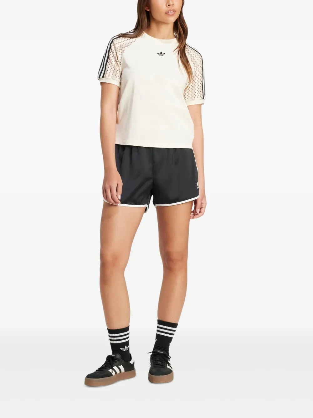 adidas Cali 3-stripe mesh-insert T-shirt | T-Shirts & Jersey Shirts | Image 2
