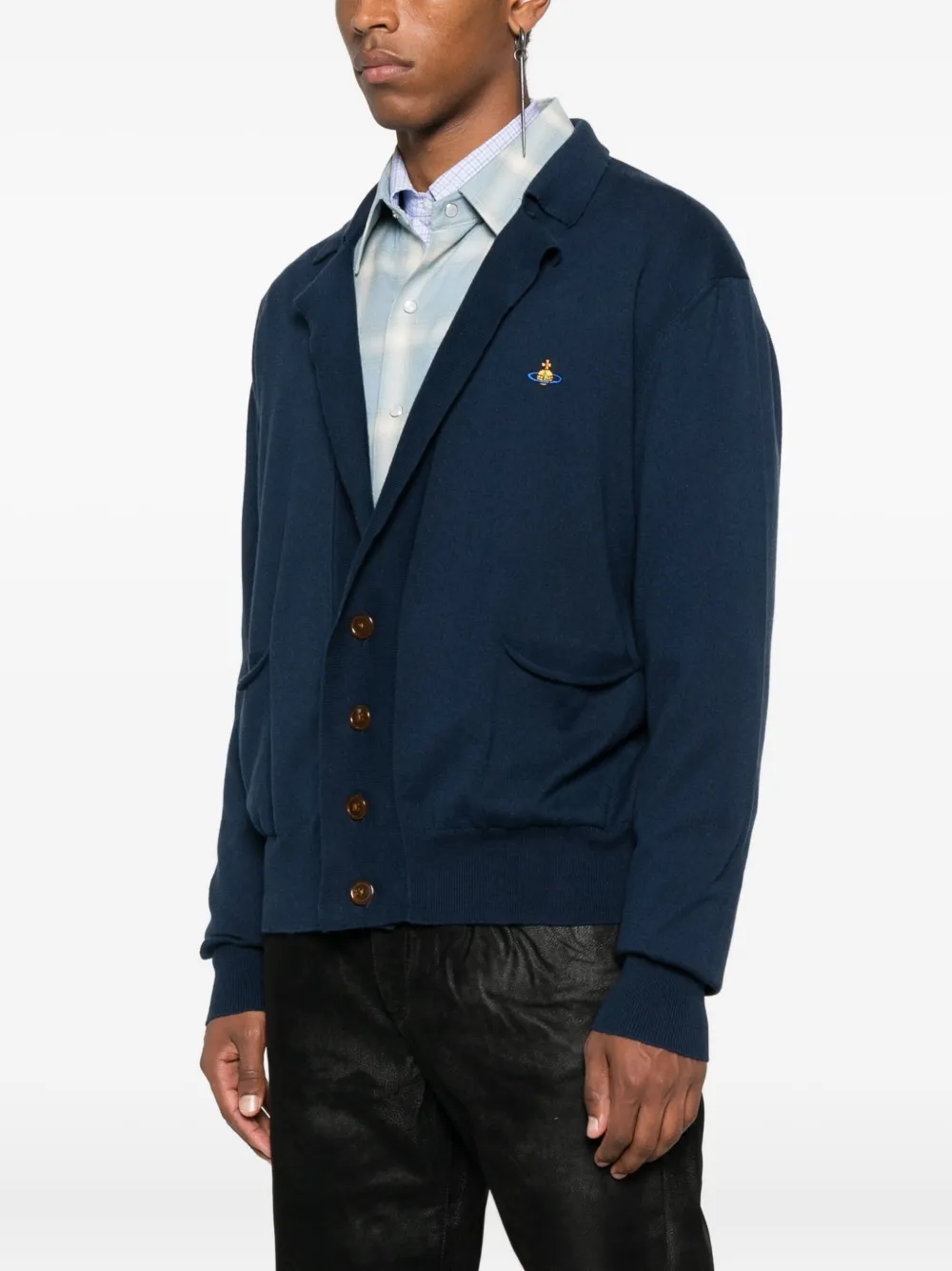 Vivienne Westwood patch-pocket cardigan Blauw
