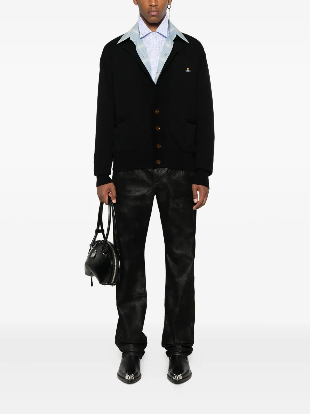 Vivienne Westwood Orb-embellished cardigan Zwart