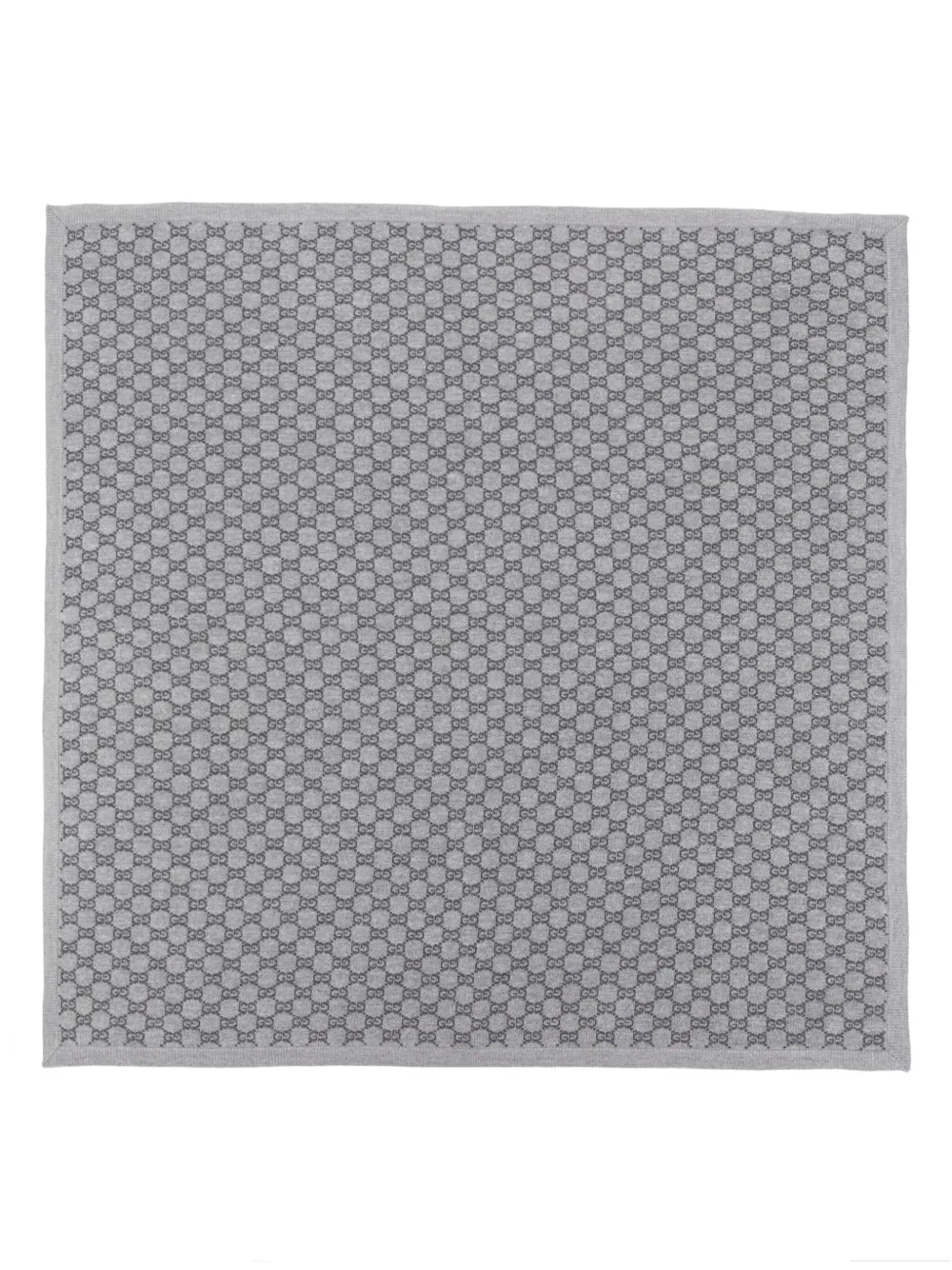 Gucci Kids GG-pattern knitted scarf Grijs