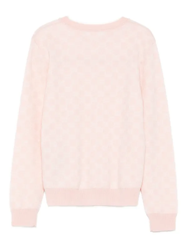 Gucci Kids logo-pattern Wool Sweater Pink FARFETCH PH