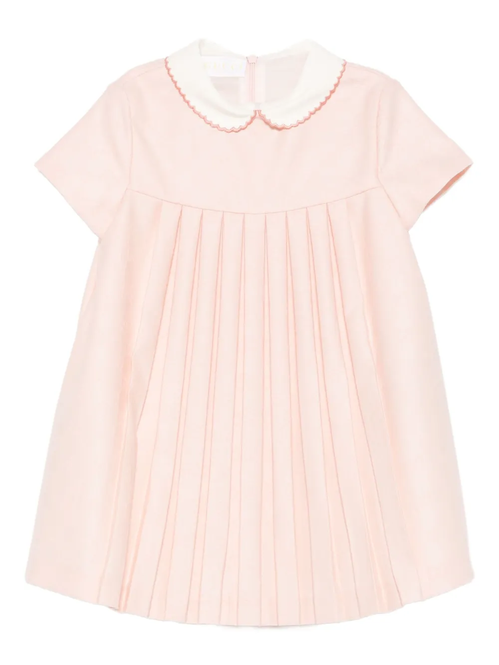 Gucci Kids pleated collar dress Roze