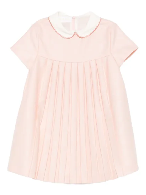 Gucci Kids فستان بياقة بكسرات