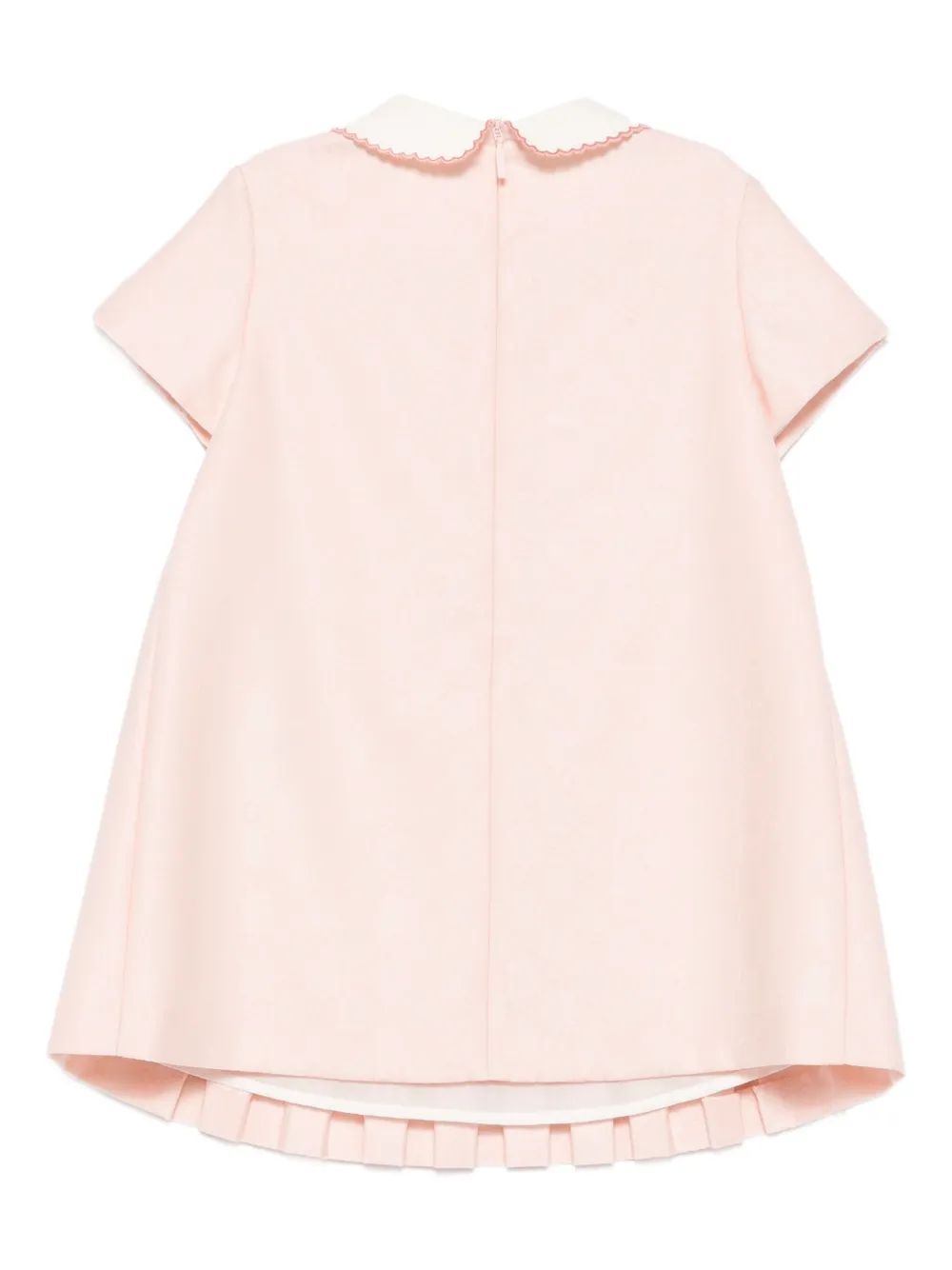 Gucci Kids pleated collar dress Roze