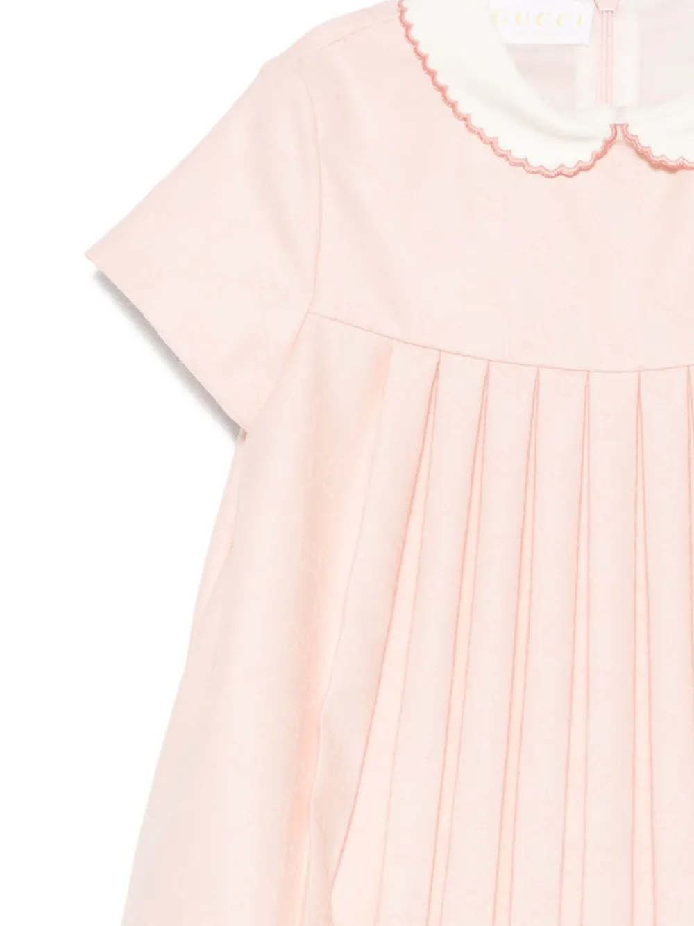 Gucci Kids pleated collar dress Roze