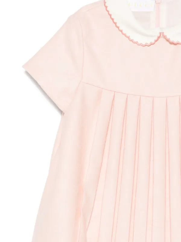 Gucci Kids プリーツカラーワンピース | ピンク | FARFETCH JP