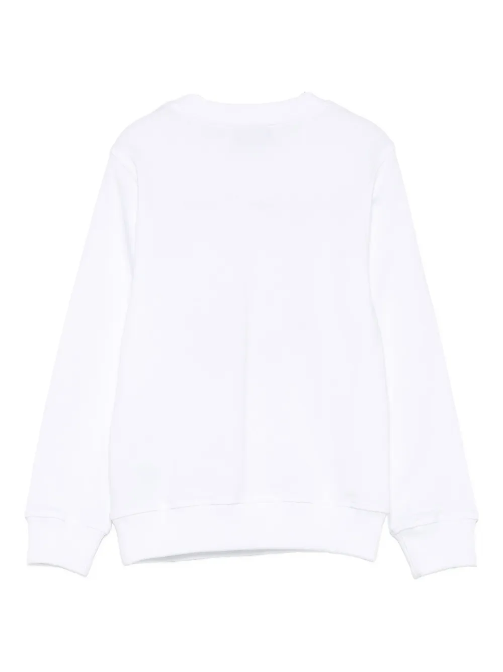 Moschino Kids smiley face-motif sweatshirt Wit