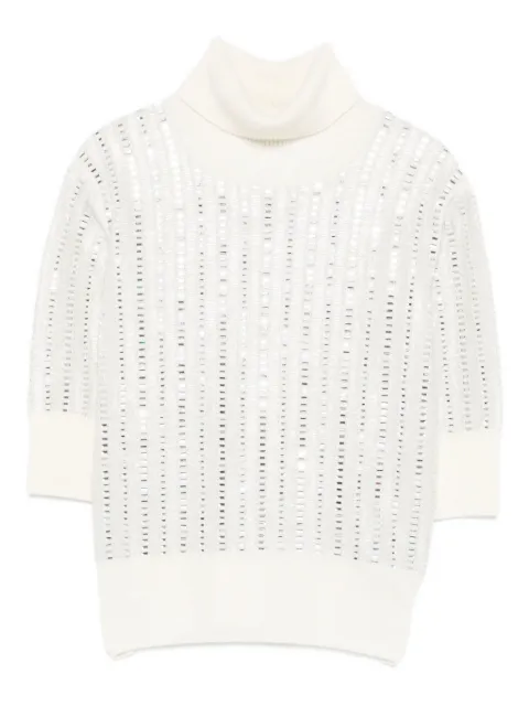 Ermanno Scervino embellished turtleneck top