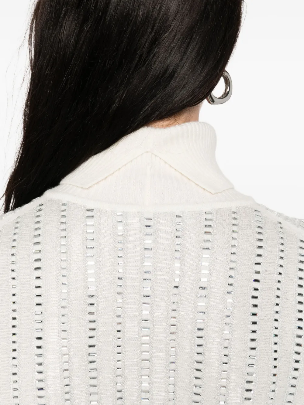 Ermanno Scervino embellished turtleneck top Wit