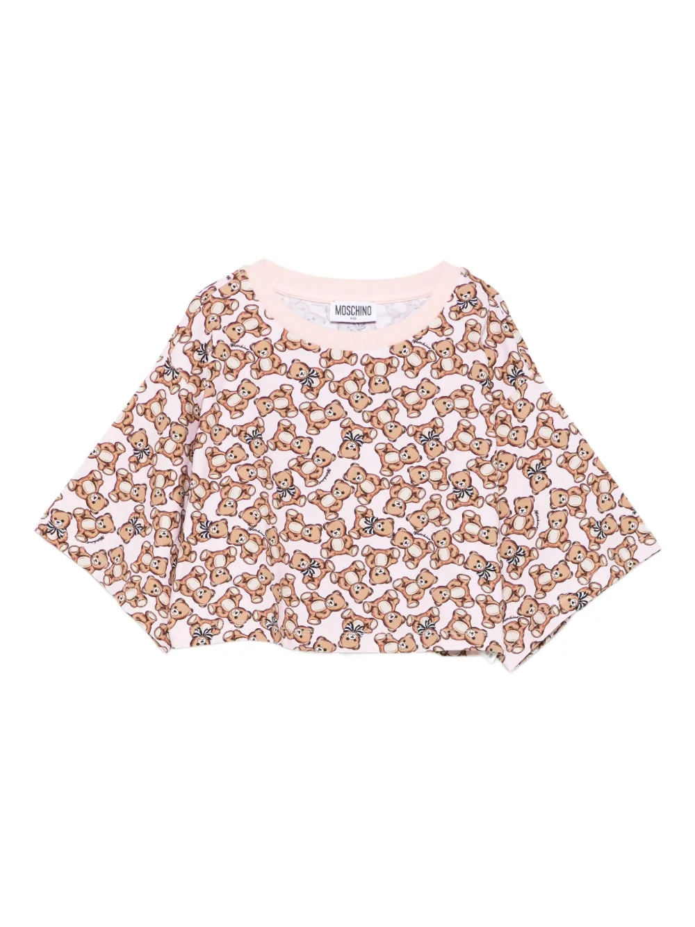 Moschino Kids Top met teddybeerprint Roze