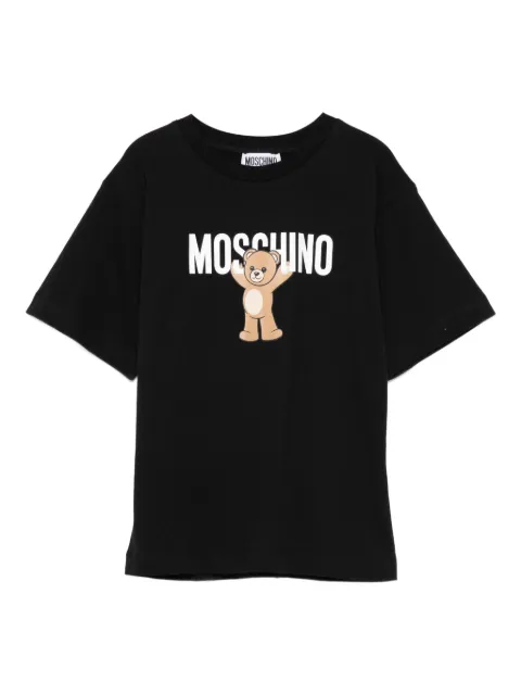 Moschino Kids تيشيرت قطن بطبعة تيدي