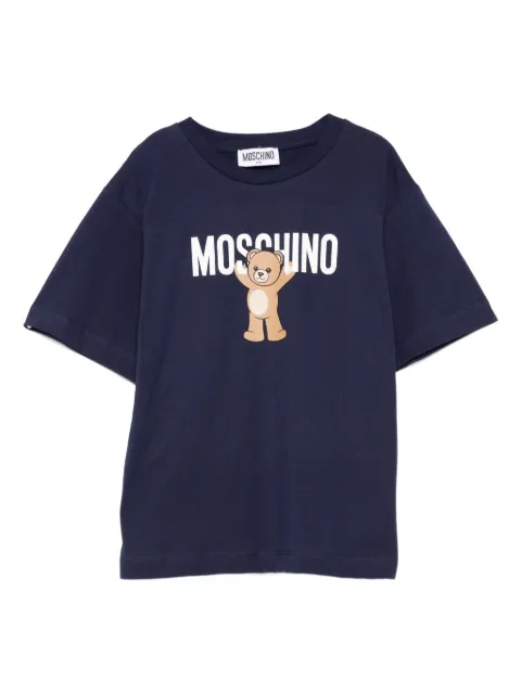 Moschino Kids تيشيرت قطن بطبعة تيدي