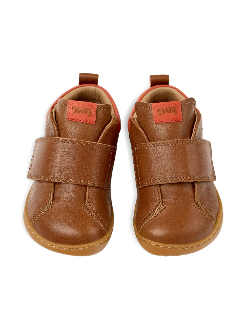 Camper Kids Leren sneakers met bandjes Bruin