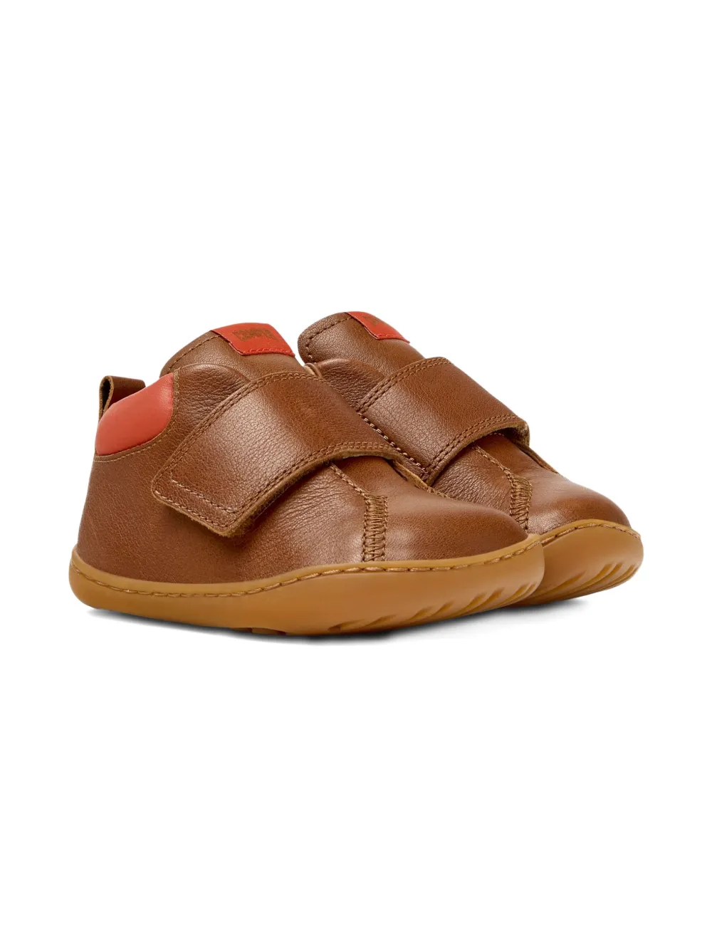 Camper Kids Leren sneakers met bandjes Bruin