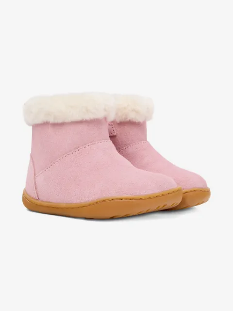 Camper Kids fur-lined suede boots