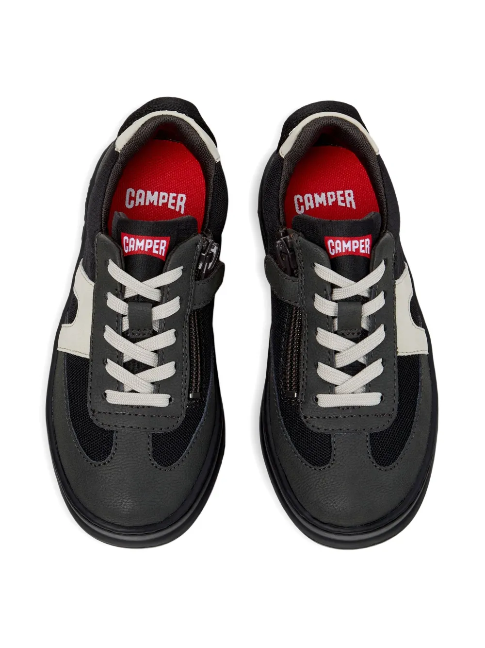 Camper Runner Panelled Lace-up Trainers In Black